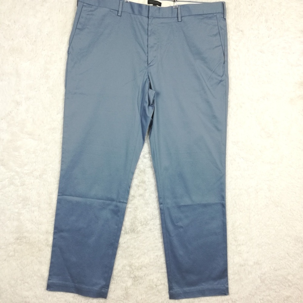Banana Republic Mens Pants Rapid Movement Chino Emerson Straight Blue 42x34 New